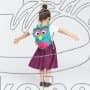 Batůžek pro nejmenší Affenzahn Olivia Owl small - turquoise - náhled 2