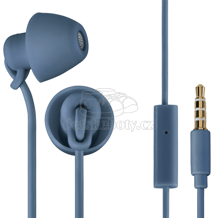 Thomson sluchátka s mikrofonem EAR3008 Piccolino, mini špunty, modrá 132638