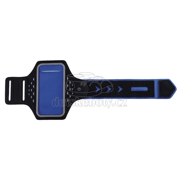 Hama Active sportovní pouzdro na rameno s LED, velikost L, černé/modré 177740 - náhled 3