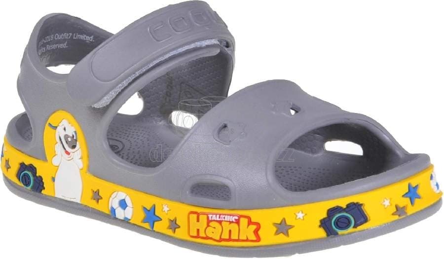 Dětské plážovky Coqui 8851 grey/yellow Velikost: 21-22 - náhled 1
