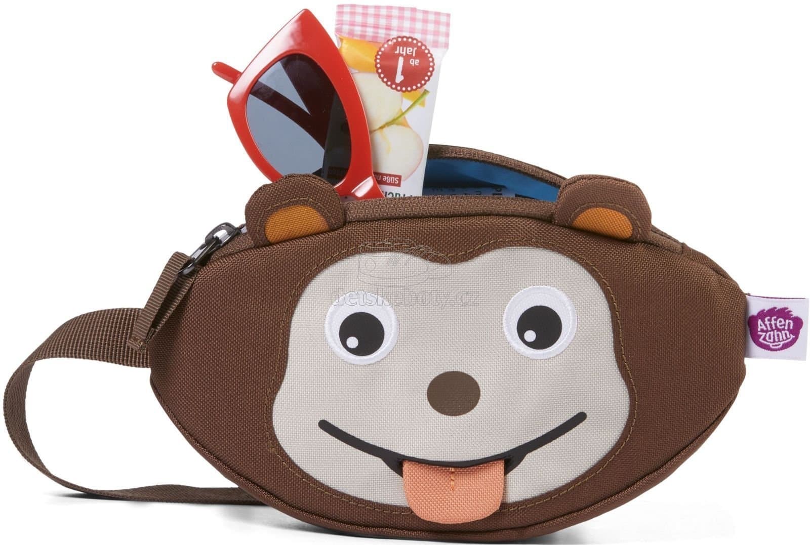 Dětská ledvinka Affenzahn Hipbag Monkey - brown - náhled 3
