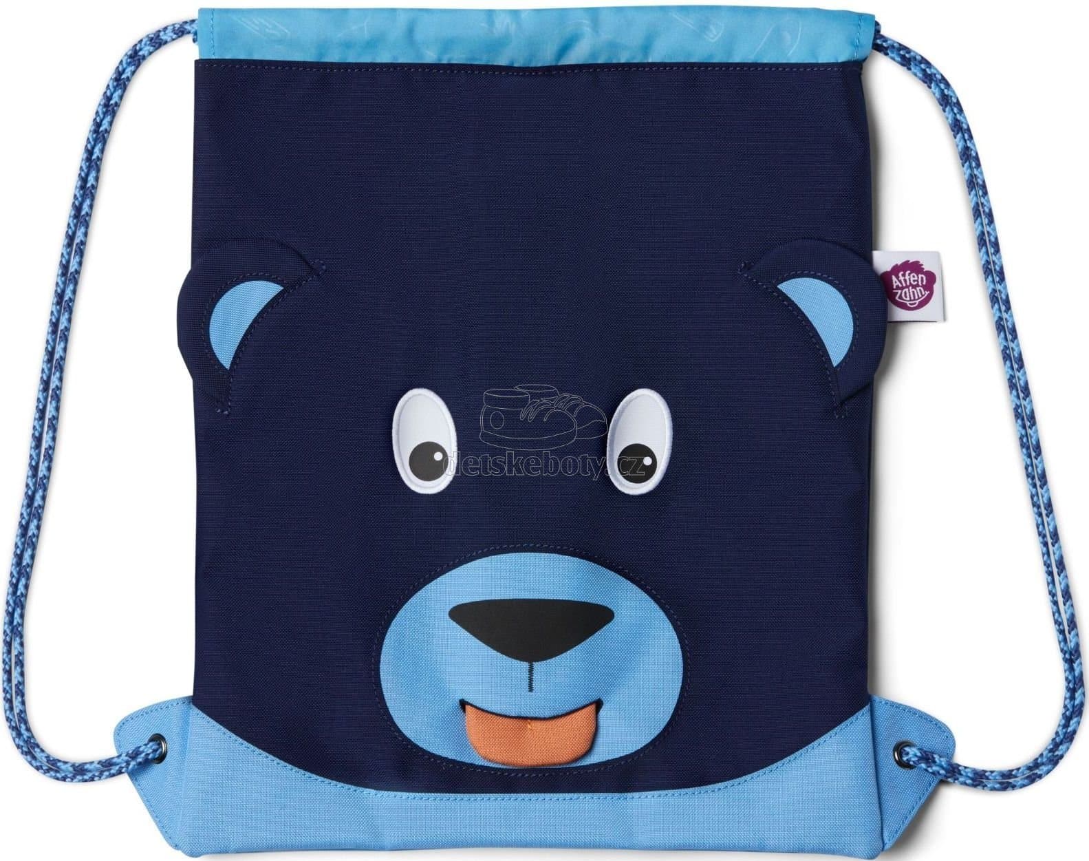 Dětský batůžek Affenzahn Kids Sportsbag Bear - blue - náhled 1