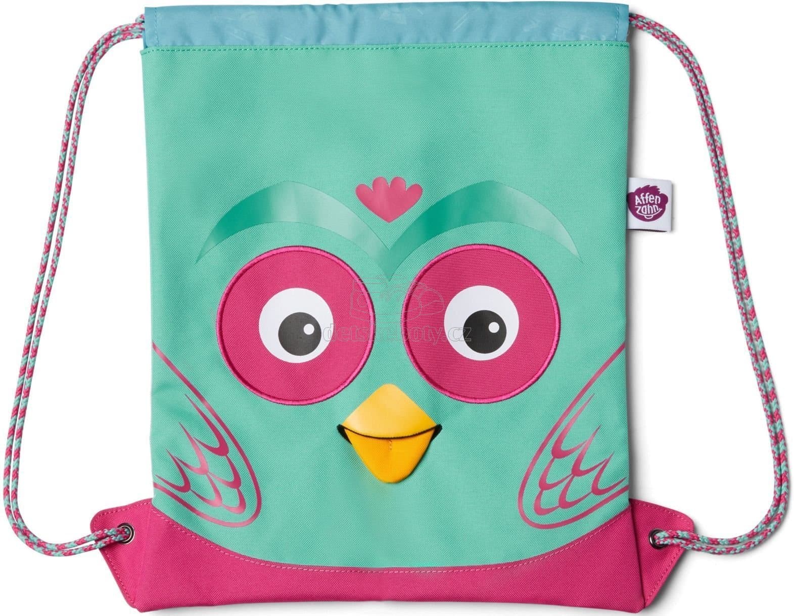 Dětský batůžek Affenzahn Kids Sportsbag Owl - turquoise - náhled 1