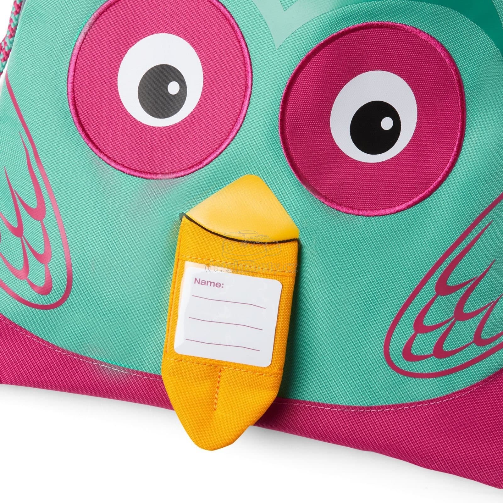 Dětský batůžek Affenzahn Kids Sportsbag Owl - turquoise - náhled 4