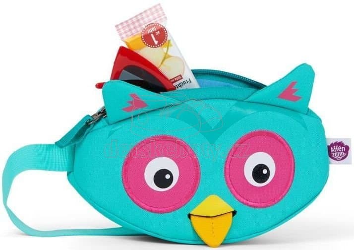 Dětská ledvinka Affenzahn Hip-Bag - Olivia Owl - turquoise - náhled 5