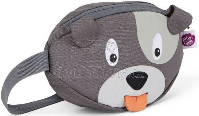 Dětská ledvinka Affenzahn Hip-Bag - Dog David - grey - náhled 2