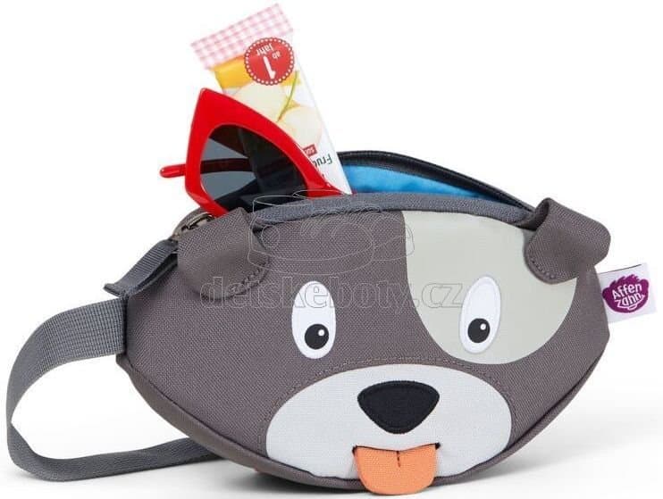 Dětská ledvinka Affenzahn Hip-Bag - Dog David - grey - náhled 5