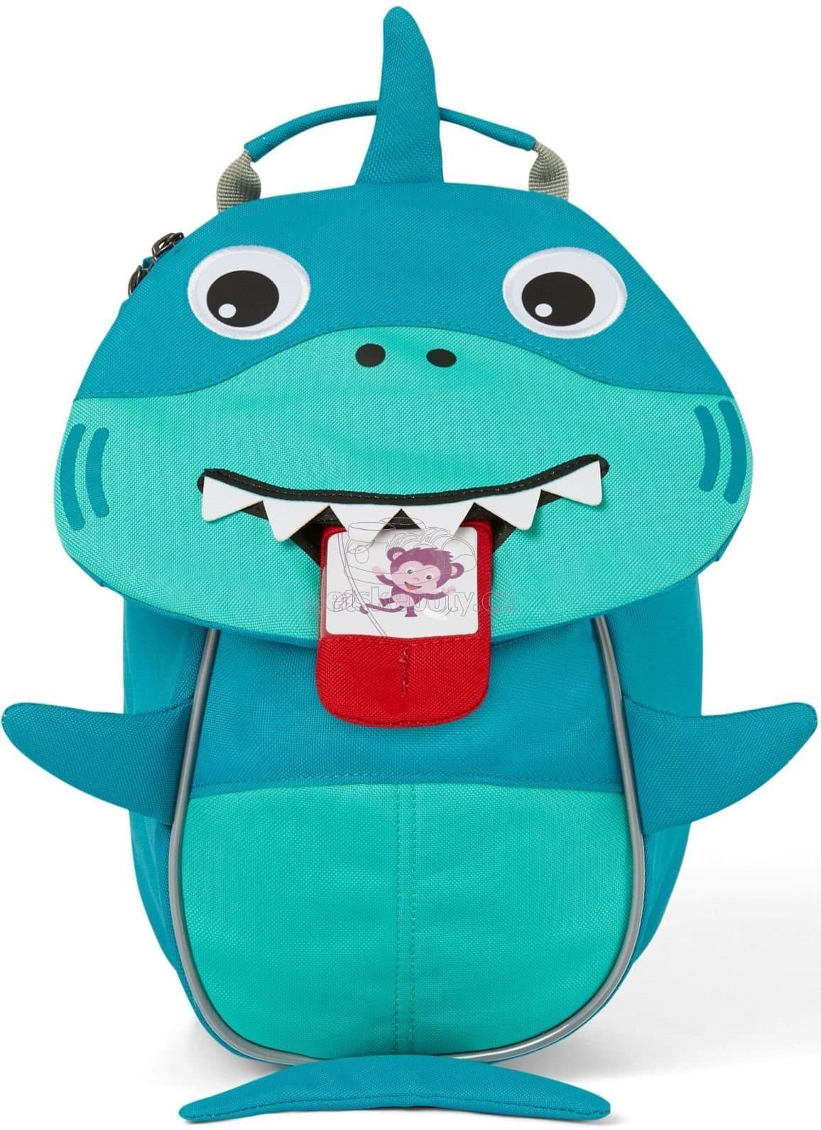 Batůžek pro nejmenší Affenzahn Small Friend Shark - turquoise - náhled 2
