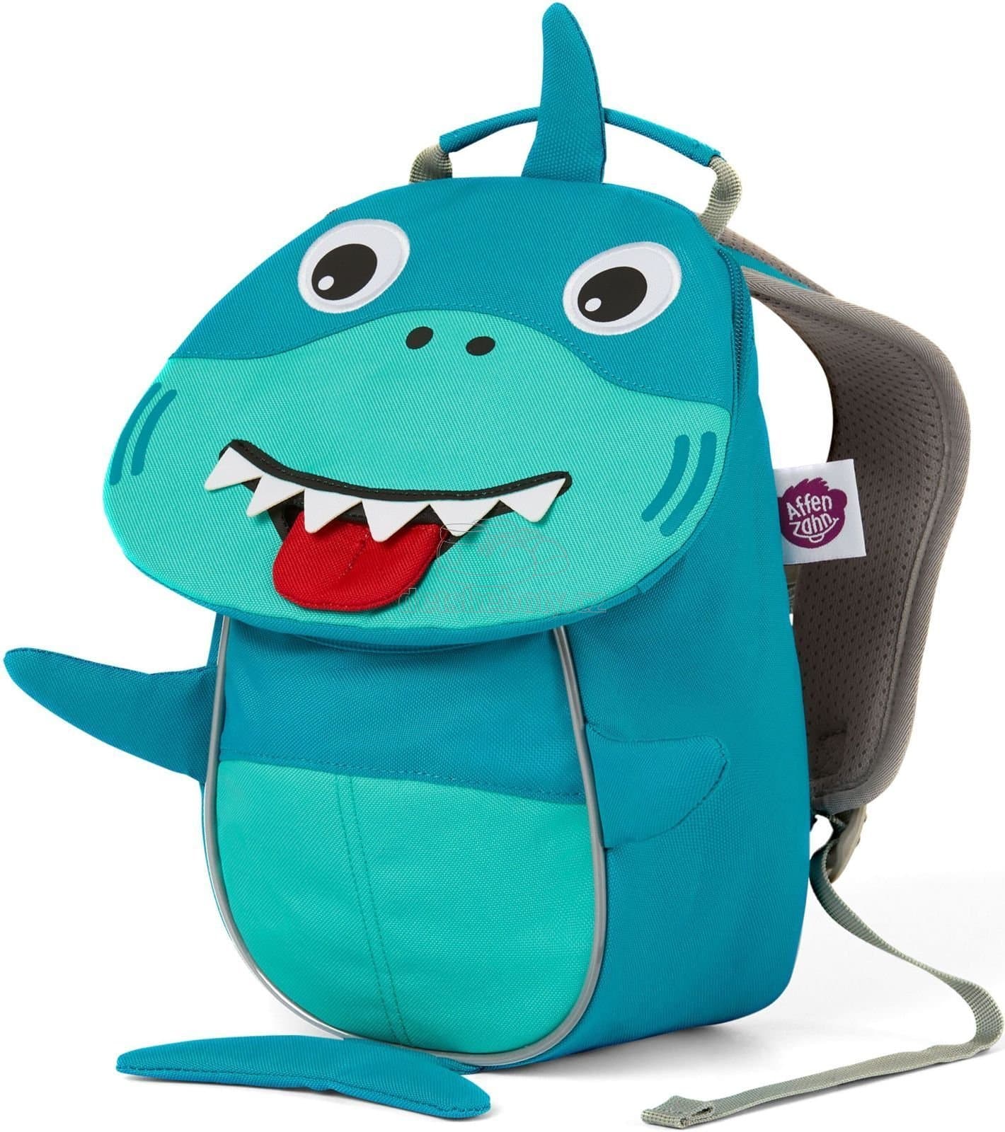 Batůžek pro nejmenší Affenzahn Small Friend Shark - turquoise - náhled 3