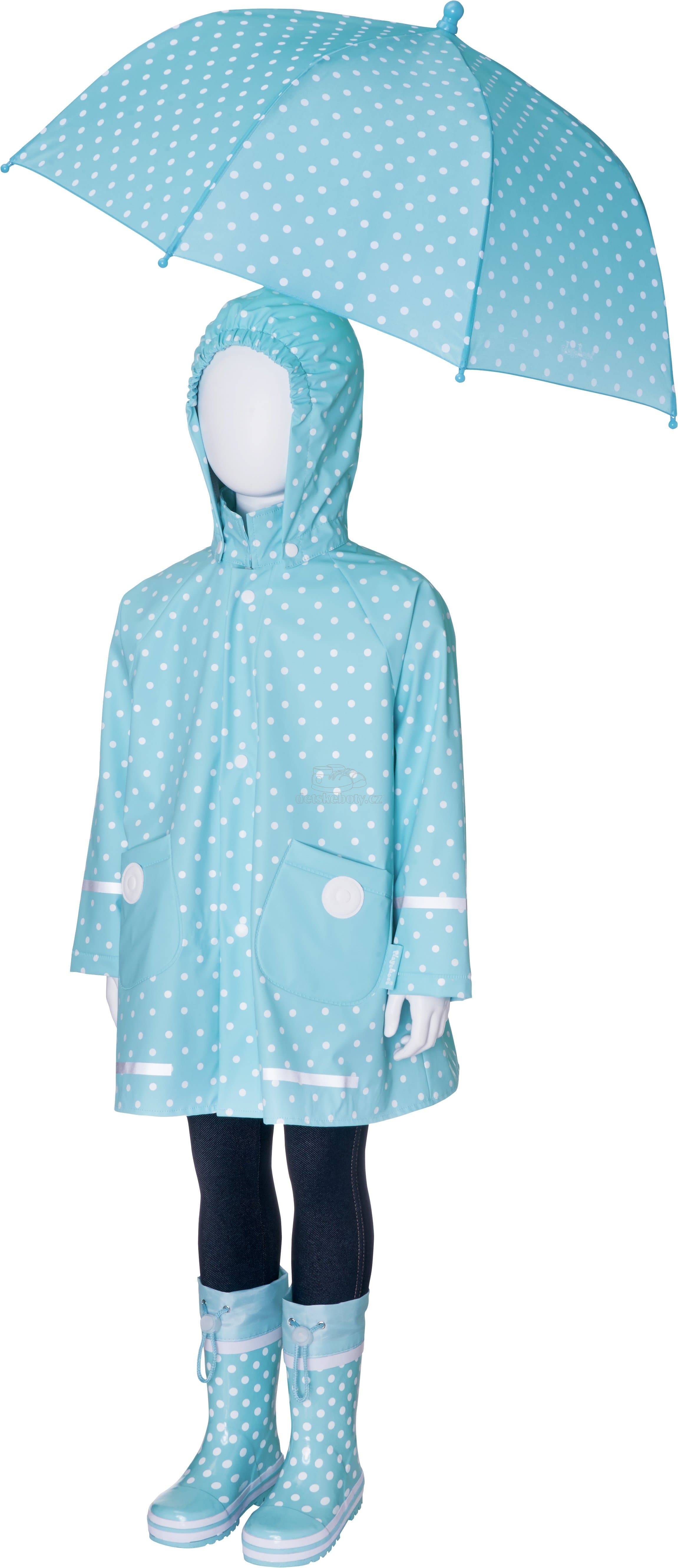 Deštník Playshoes 441767 dots tyrkysový - náhled 3