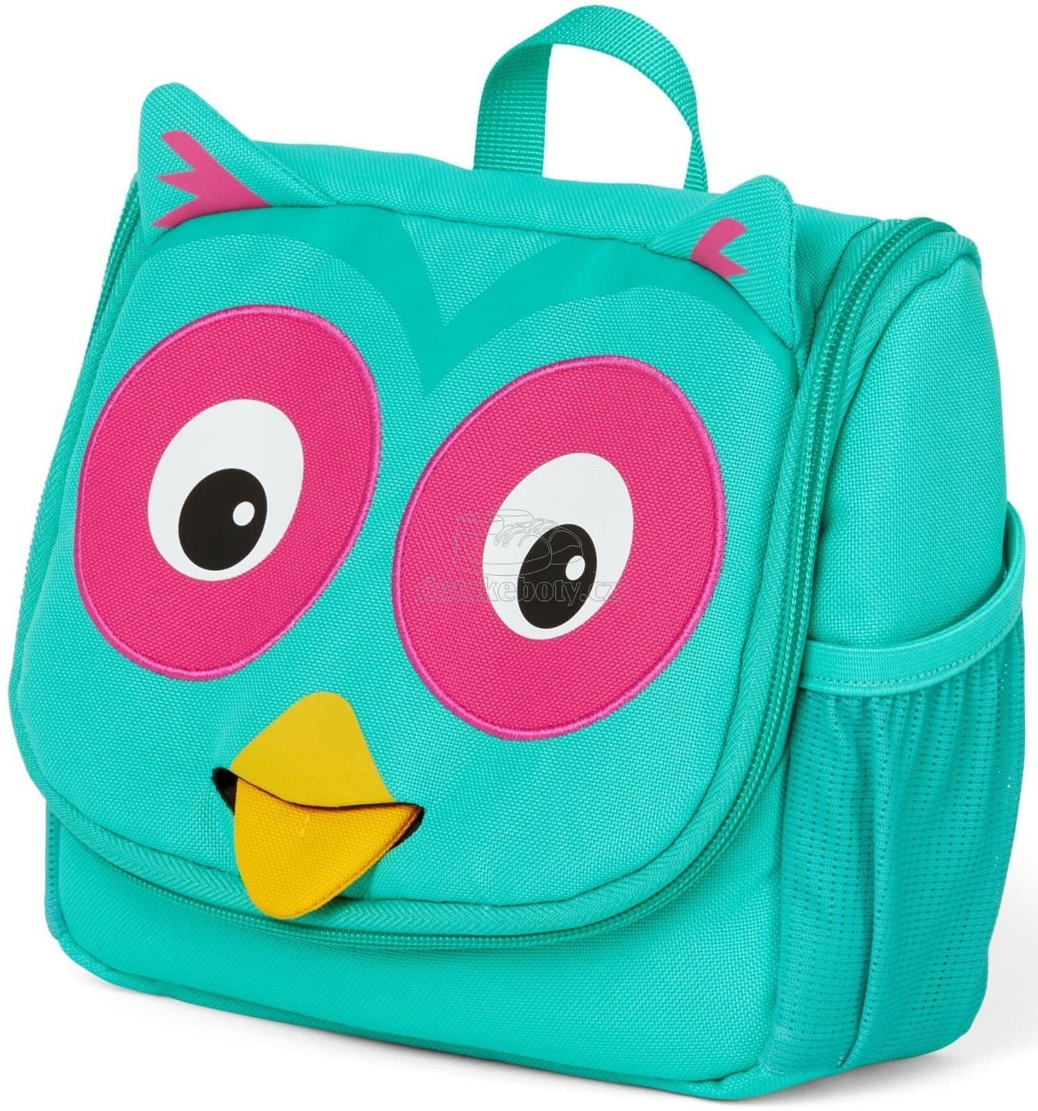 Dětská kosmetická taštička Affenzahn Washbag - Olivia Owl - turquoise - náhled 2