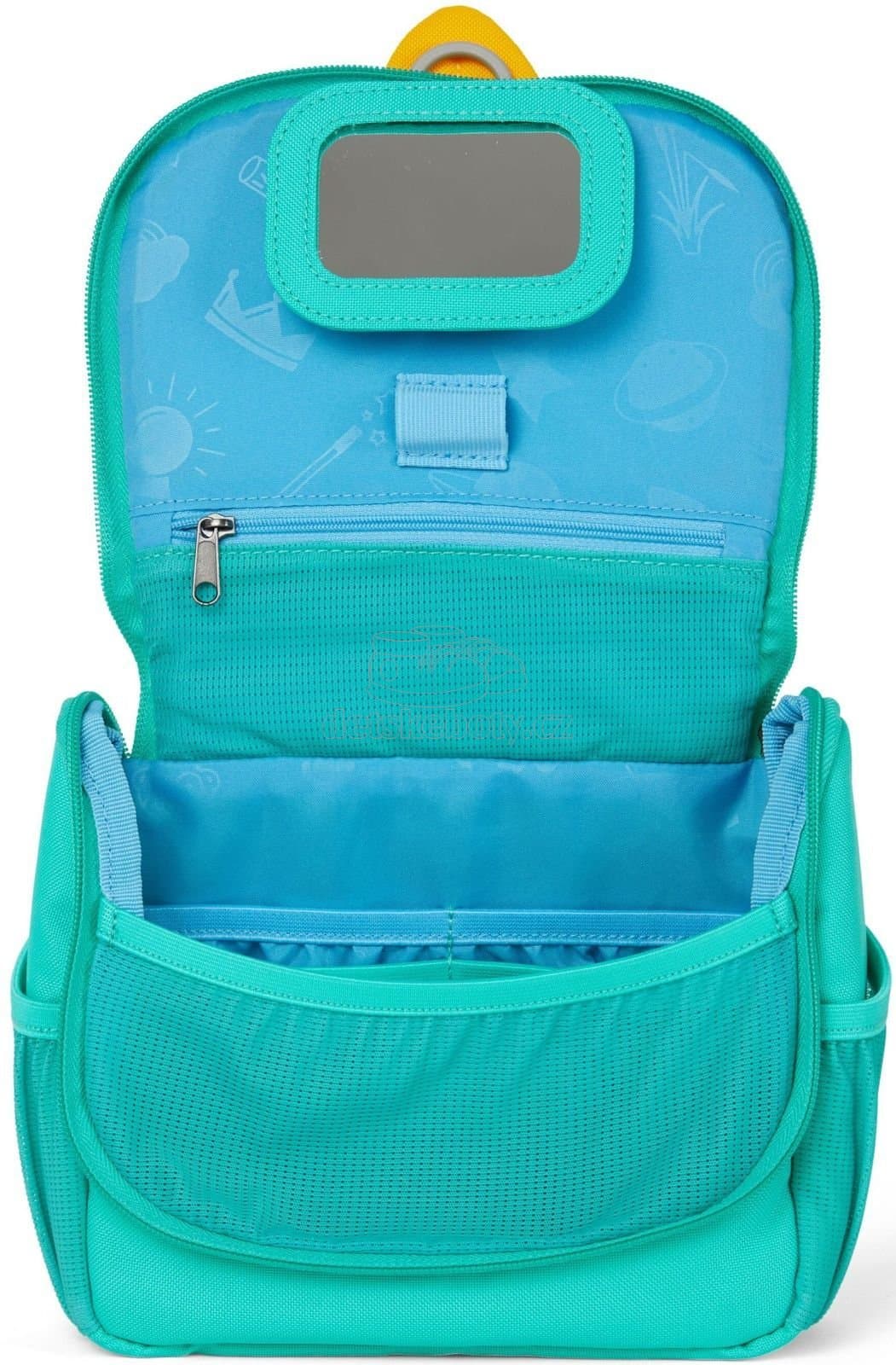 Dětská kosmetická taštička Affenzahn Washbag - Olivia Owl - turquoise - náhled 5