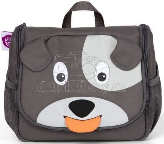 Dětská kosmetická taštička Affenzahn Washbag Dog David - grey - náhled 1