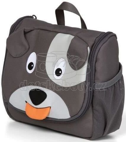 Dětská kosmetická taštička Affenzahn Washbag Dog David - grey - náhled 2
