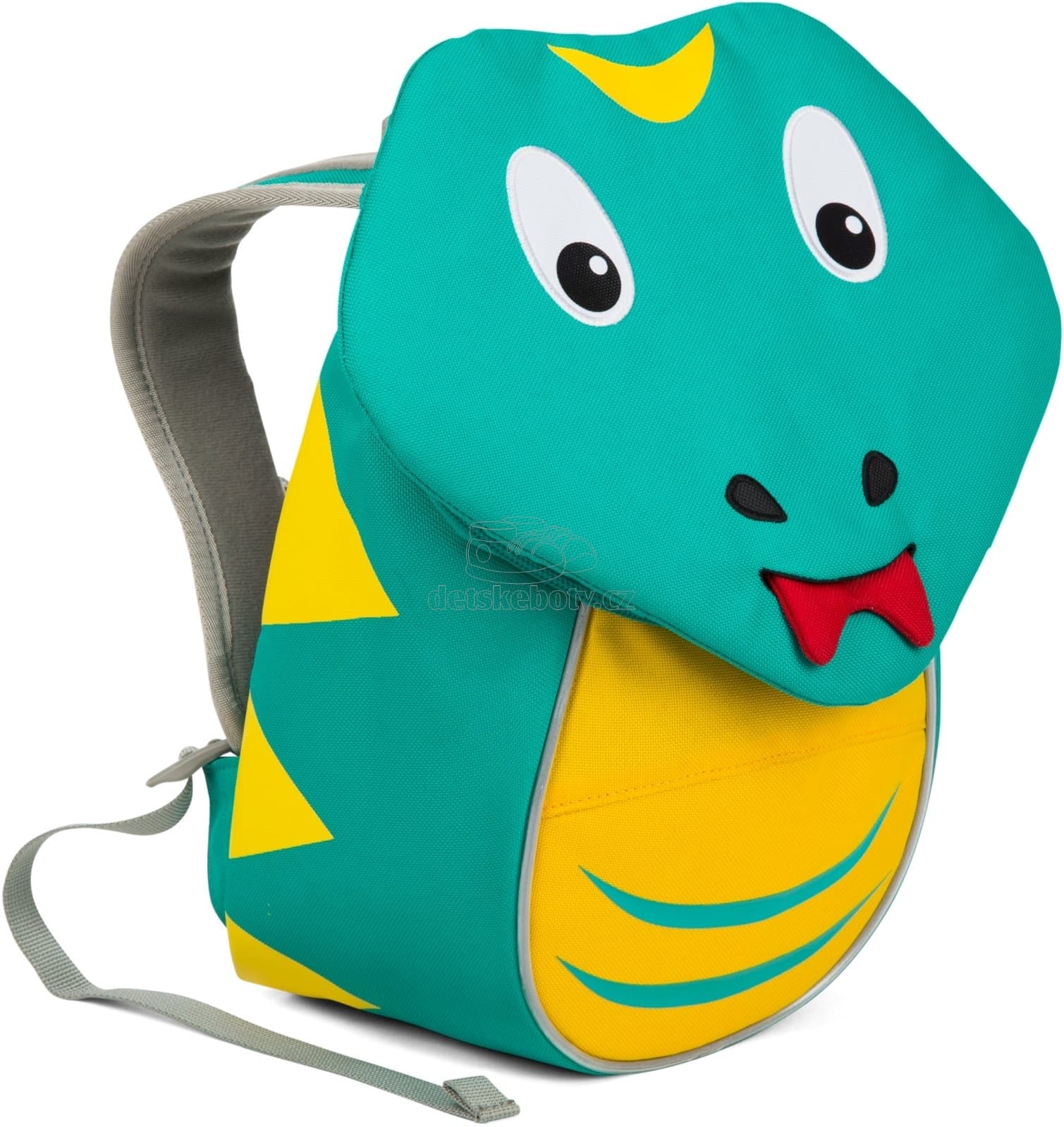 Batůžek pro nejmenší Affenzahn Samuel Snake small - turquoise - náhled 3