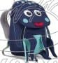 Batůžek pro nejmenší Affenzahn Oliver Octopus small - petrol - náhled 3