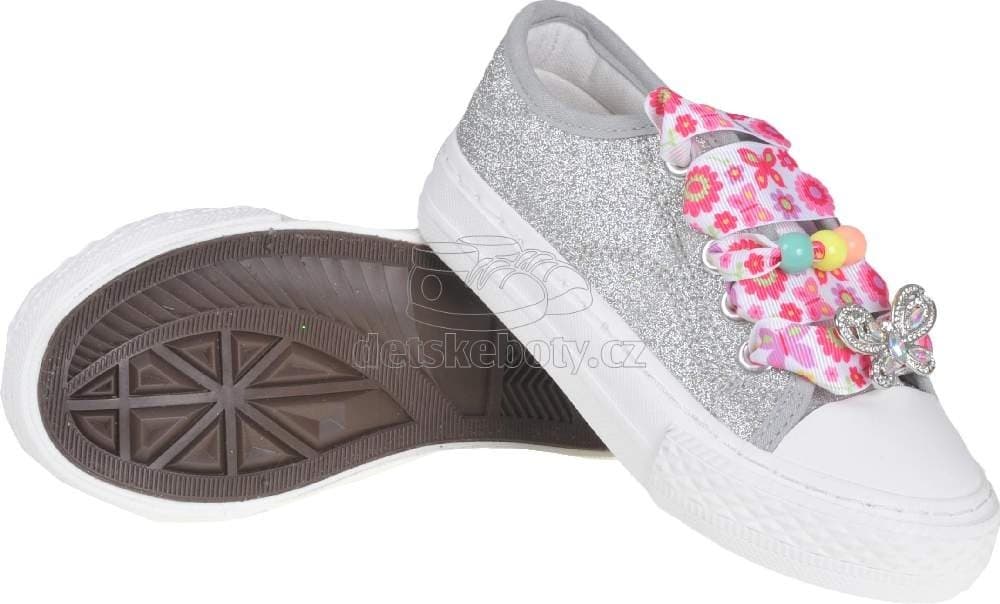 Dětské celoroční boty Lelli Kelly LK1328 LH01 silvilla silver glitter Velikost: 35 - náhled 3