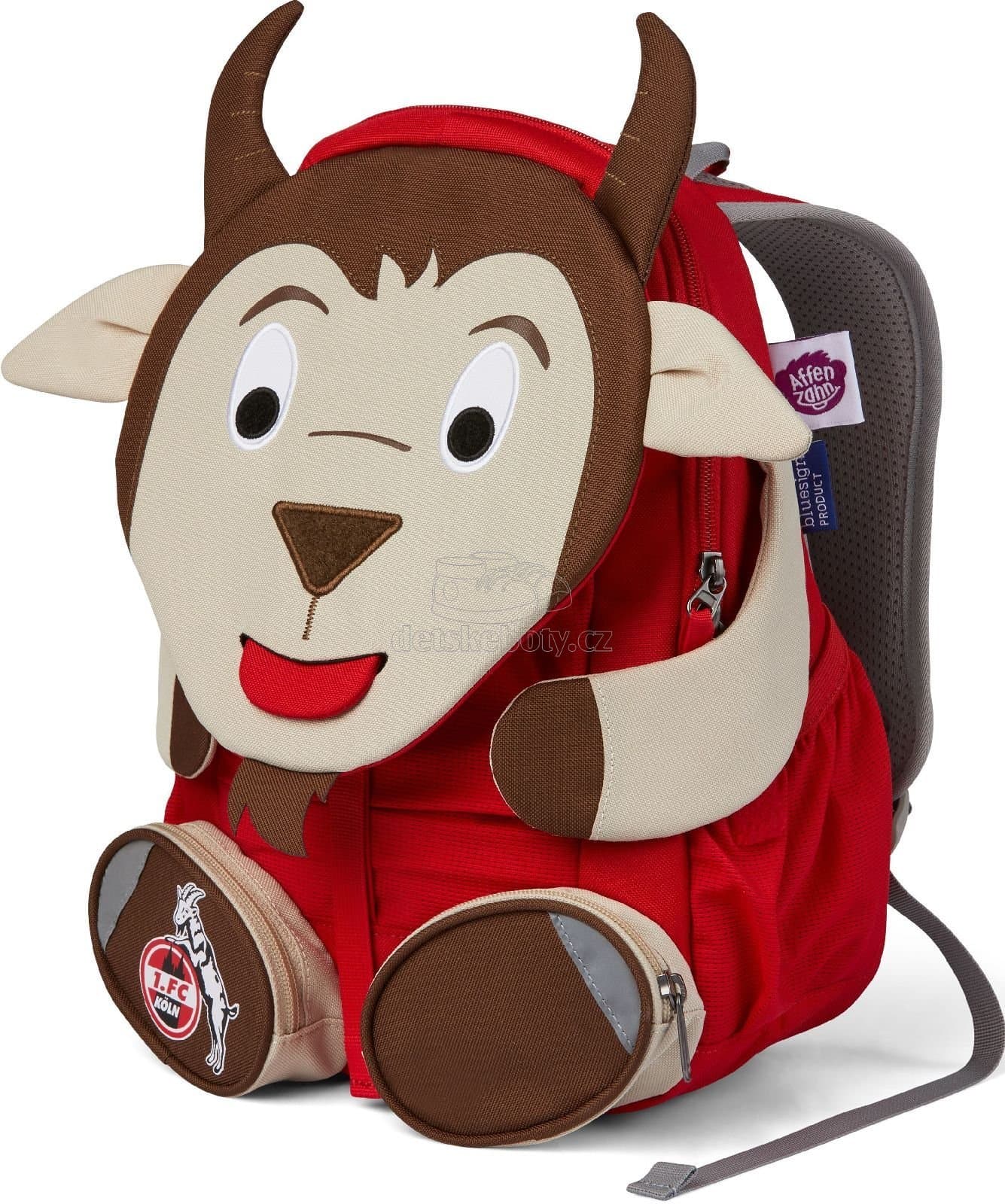 Dětský batoh do školky Affenzahn Hennes Goat large - red - náhled 1