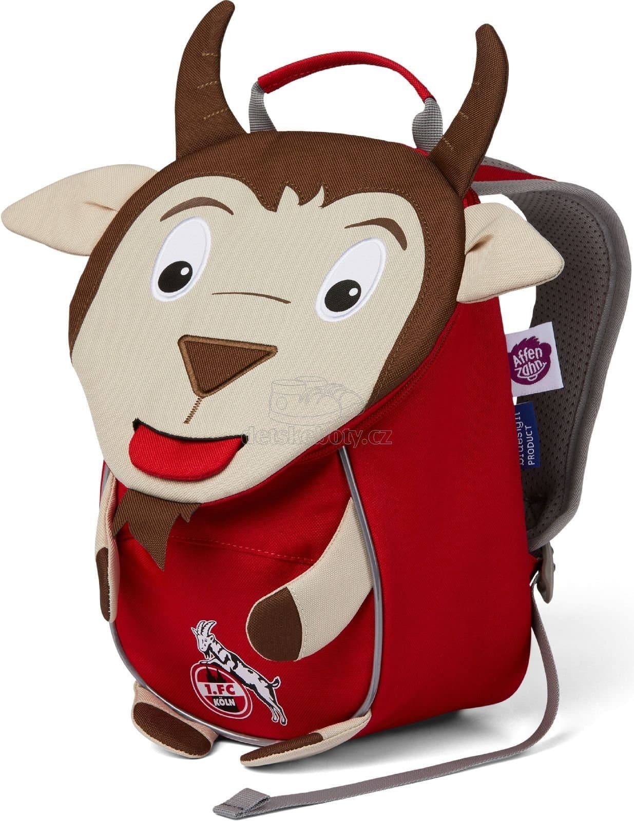 Batůžek pro nejmenší Affenzahn Hennes Goat small - red - náhled 1
