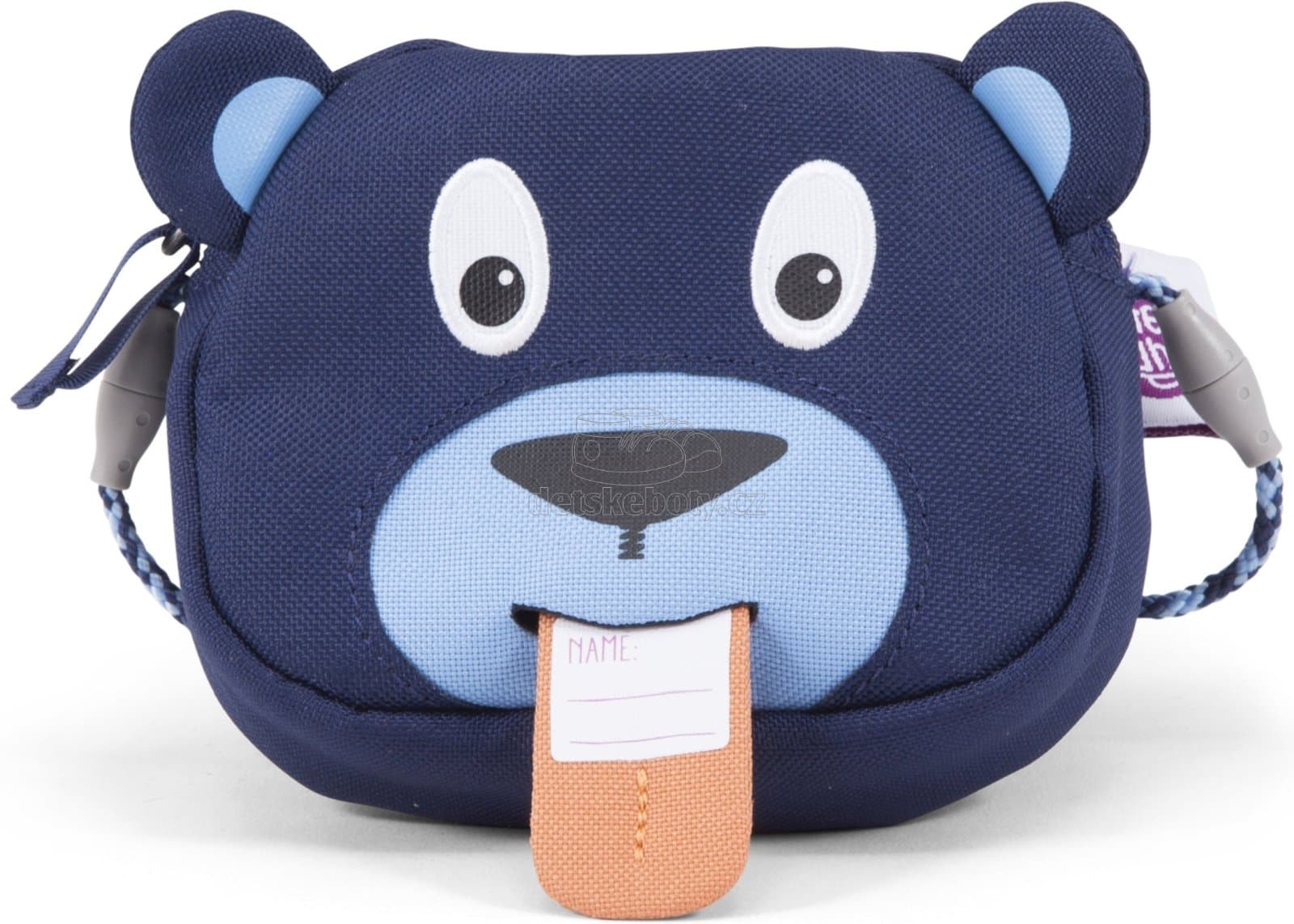 Dětská kabelka Affenzahn Purse Bobo Bear - petrol wallet - náhled 3