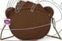 Dětská kabelka Affenzahn Kids Wallet Monkey - brown - náhled 3
