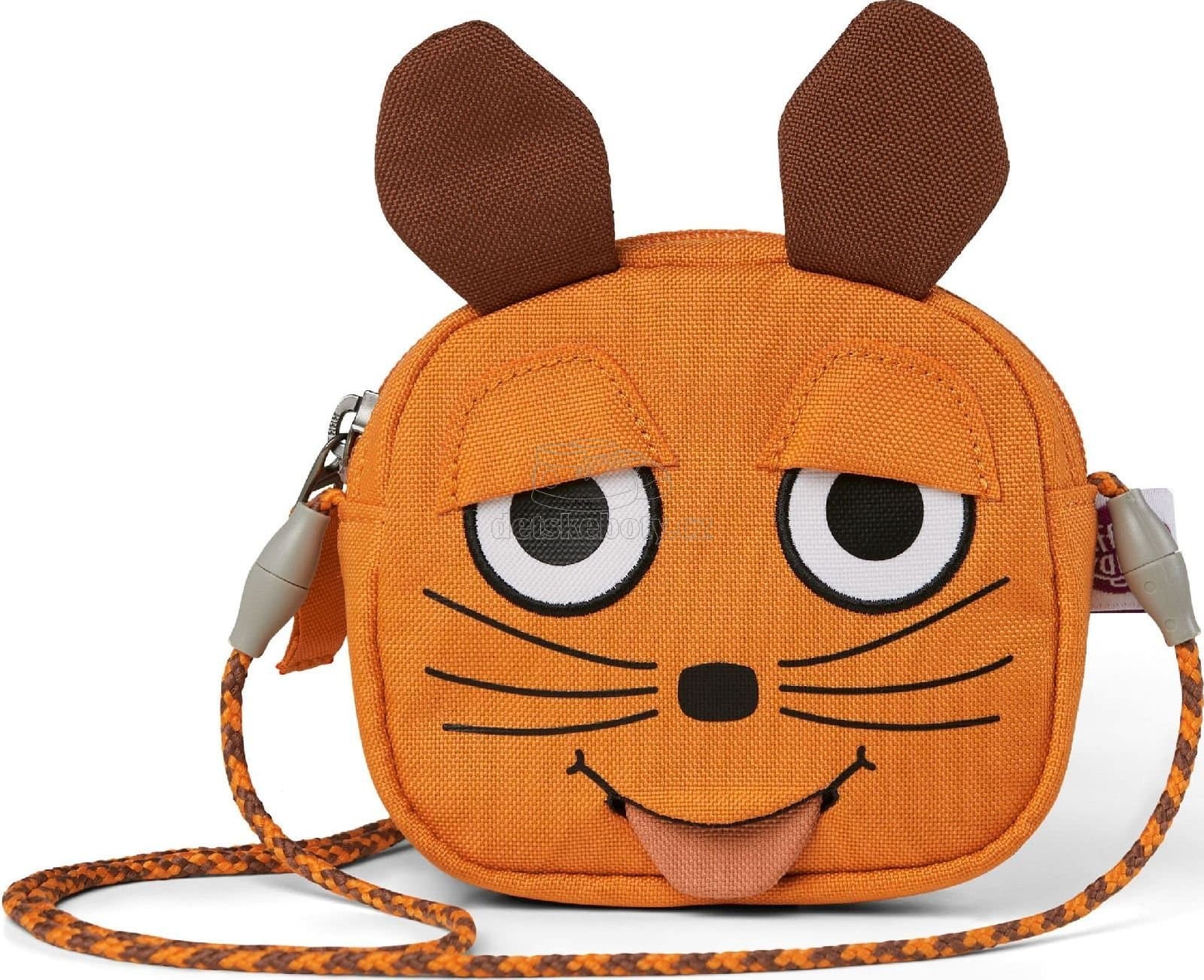 Dětská kabelka Affenzahn Kids Wallet Mouse - orange - náhled 1