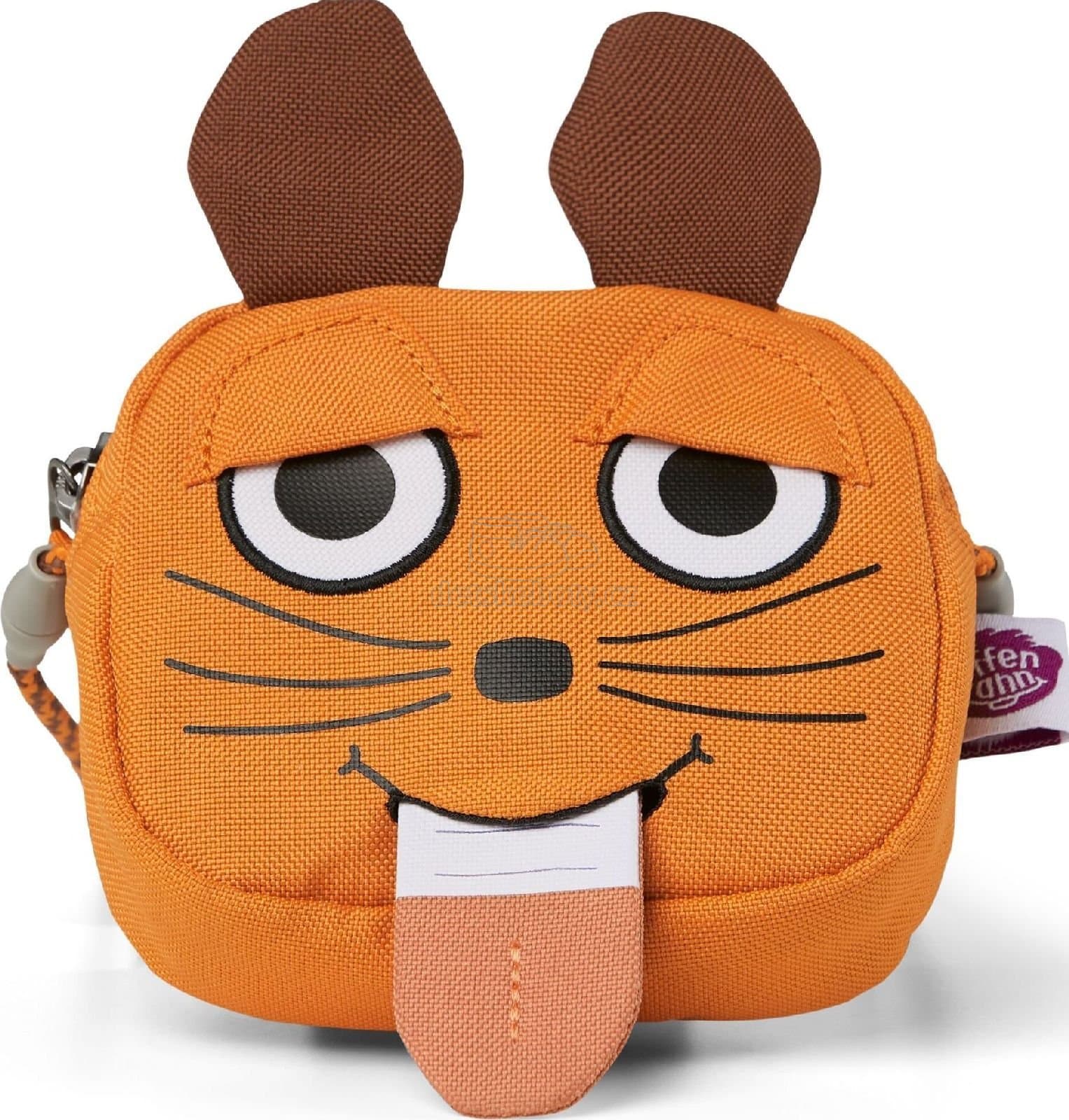 Dětská kabelka Affenzahn Kids Wallet Mouse - orange - náhled 3