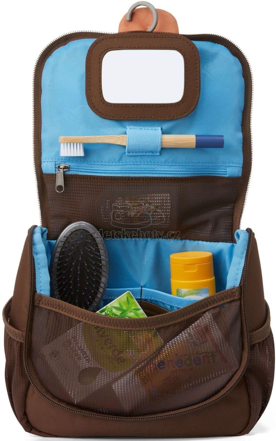 Dětská kosmetická taštička Affenzahn Kids Toiletry Bag Monkey - brown - náhled 5