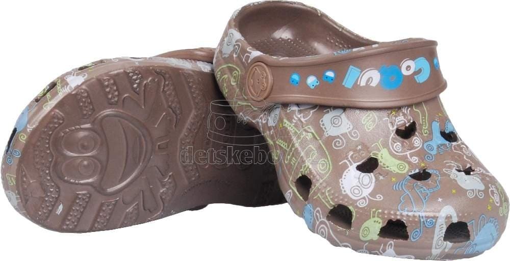 Dětské plážovky Coqui 8715 chocolate monster Velikost: 23-24 - náhled 3