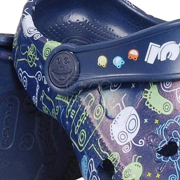 Dětské plážovky Coqui 8715 navy monster Velikost: 23-24 - náhled 4