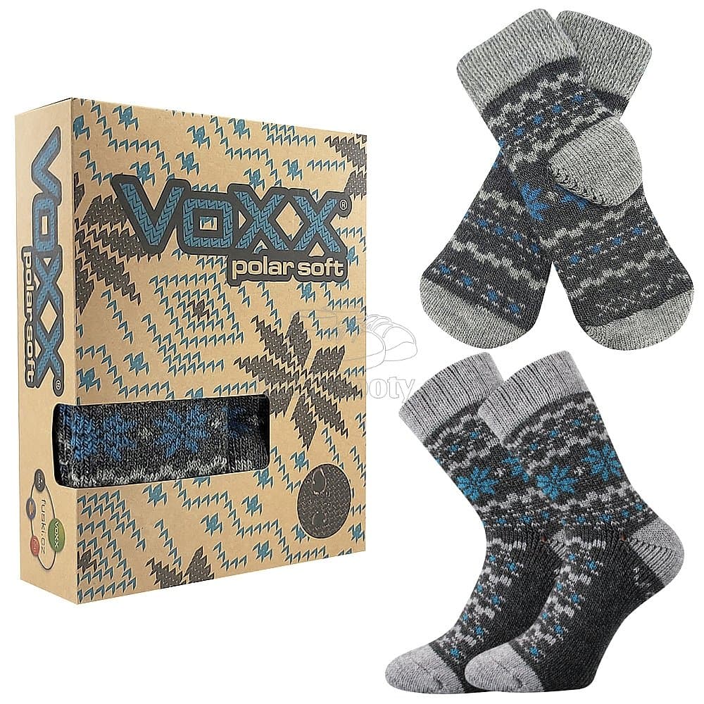 Dětské ponožky VoXX Trondelag set antracit melé Velikost: