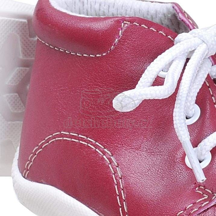 Dětské capáčky BOOTS4U bordo Velikost: 19 - náhled 4