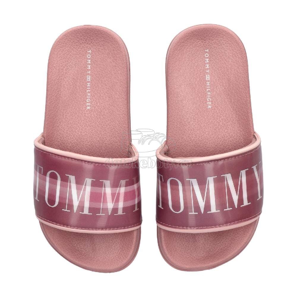 Dětské plážovky Tommy Hilfiger T3A0-32198-1172303 Velikost: 35 - náhled 2