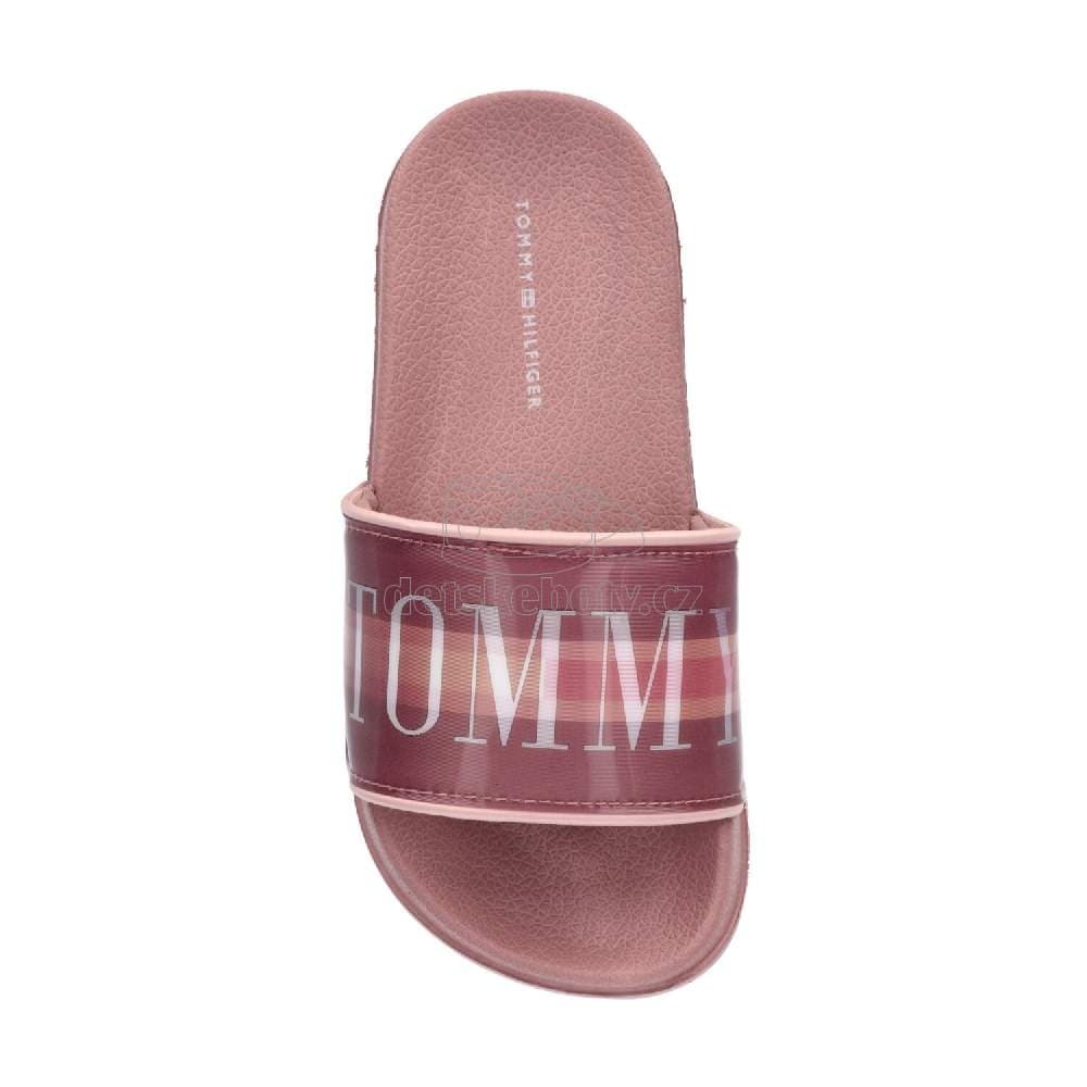 Dětské plážovky Tommy Hilfiger T3A0-32198-1172303 Velikost: 35 - náhled 3