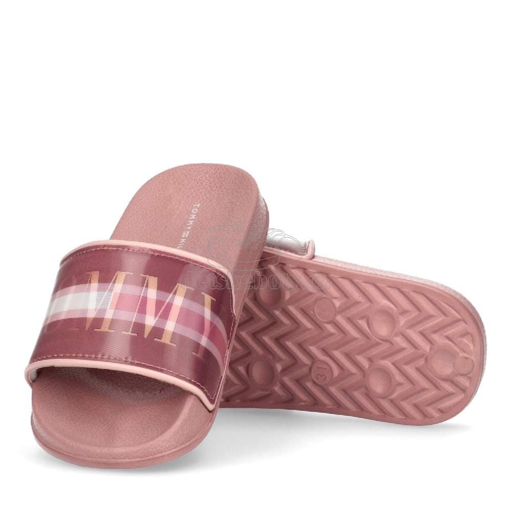 Dětské plážovky Tommy Hilfiger T3A0-32198-1172303 Velikost: 35 - náhled 4