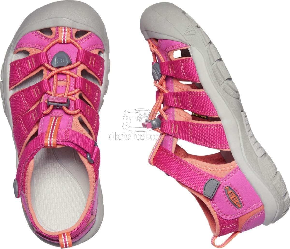 Dětské sandály Keen NEWPORT H2 YOUTH very berry/fusion coral Velikost: 38 - náhled 4