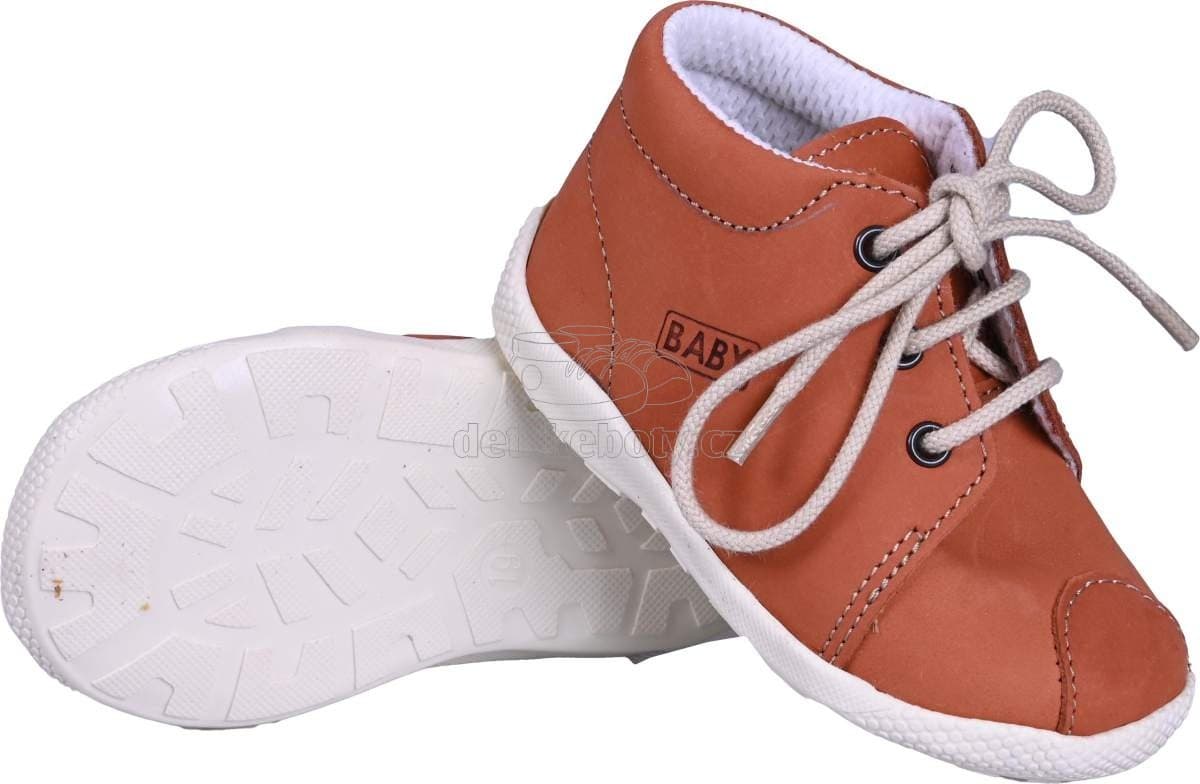 Dětské capáčky Veleta 7272 027 skořicová Velikost: 19 - náhled 3