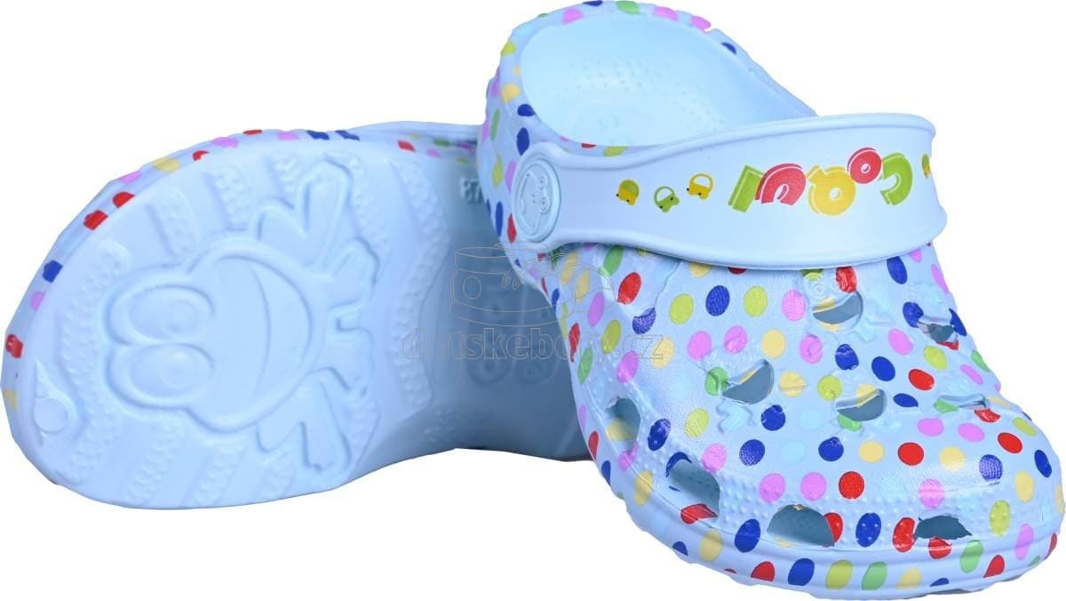 Dětské plážovky Coqui 8702 Blue Dots Velikost: 23-24 - náhled 3