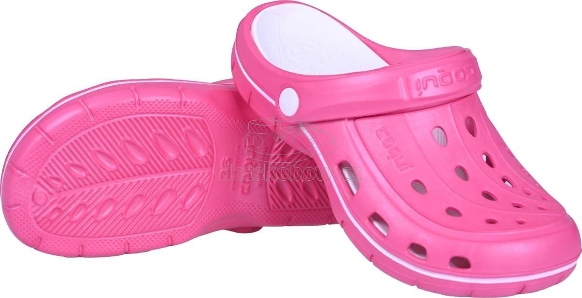 Dětské plážovky Coqui 6352 Fuchsia/White Velikost: 40 - náhled 3