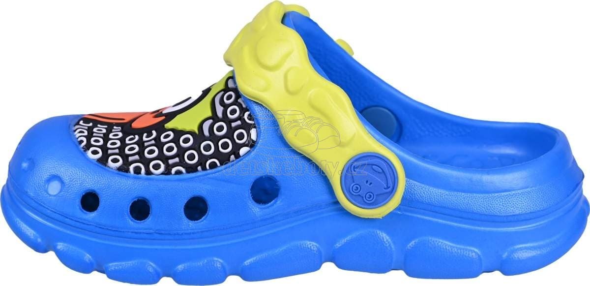 Dětské plážovky Coqui 9383 Sea Blue/Citrus Velikost: 21-22 - náhled 2