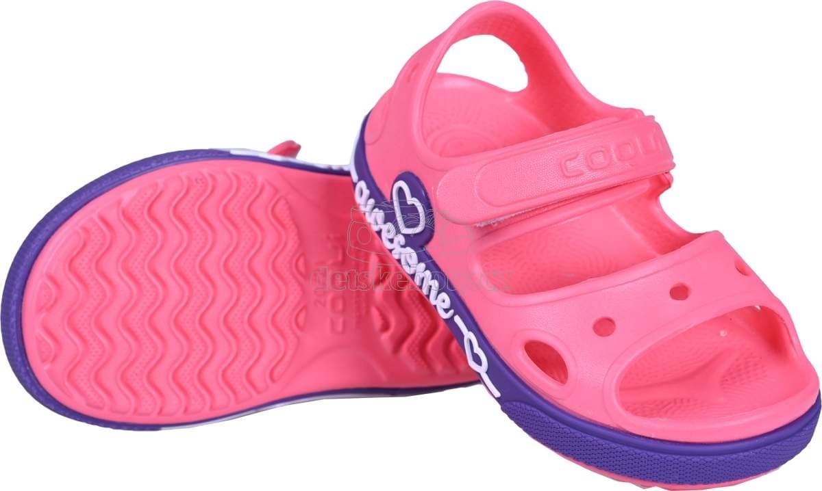 Dětské plážovky Coqui 8861 New Rouge/Lila Velikost: 20-21 - náhled 3