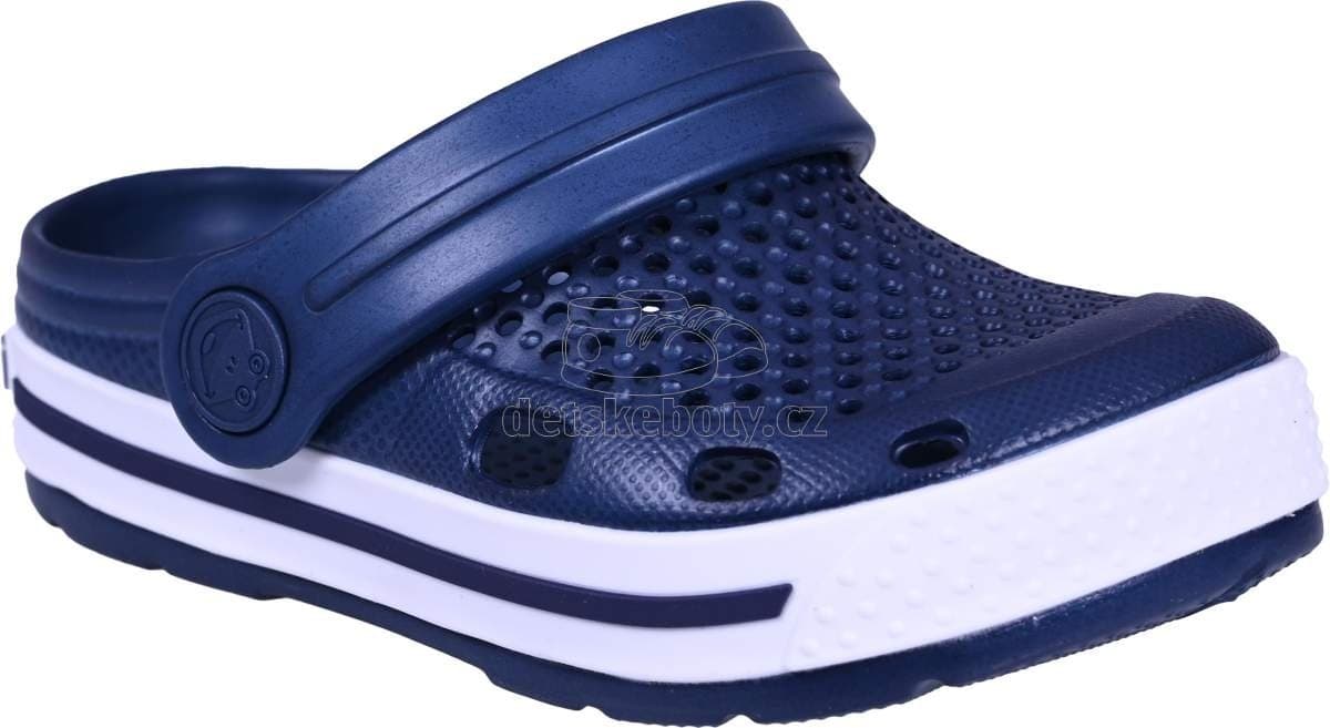 Dětské plážovky Coqui 6423 Navy/White Navy Velikost:
