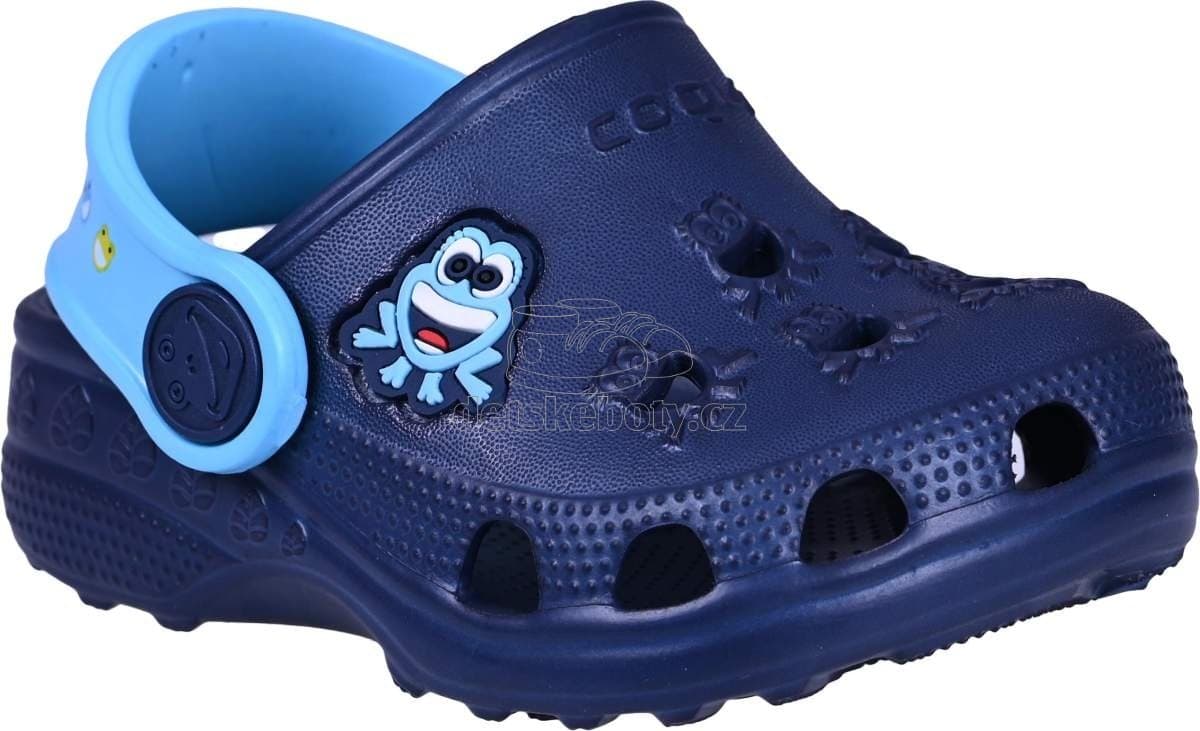 Dětské plážovky Coqui 8701 Navy/Blue Velikost: 20-21 - náhled 1