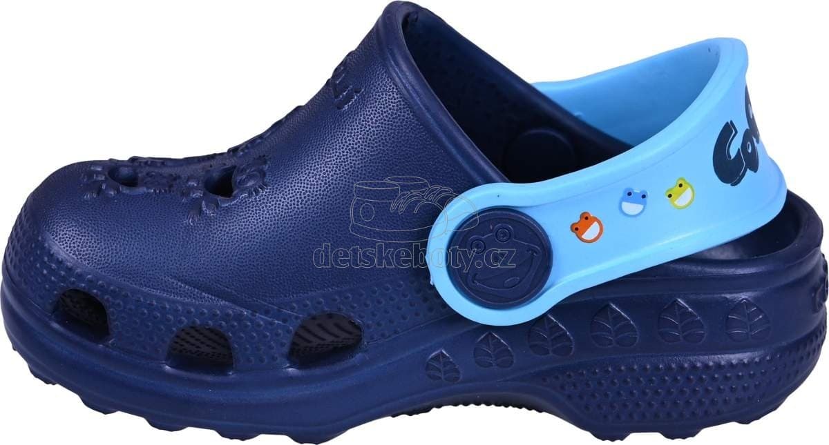 Dětské plážovky Coqui 8701 Navy/Blue Velikost: 20-21 - náhled 2
