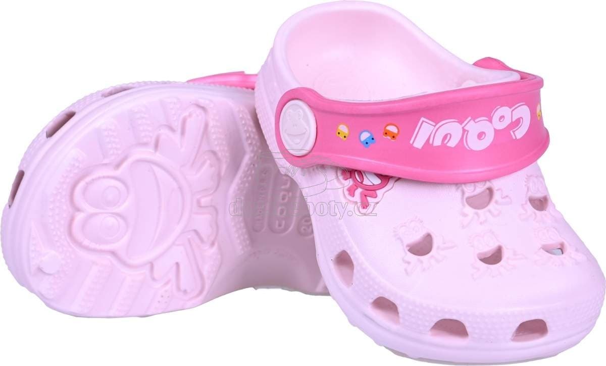 Dětské plážovky Coqui 8701 Pale Pink/Fuchsia Velikost: 20-21 - náhled 3