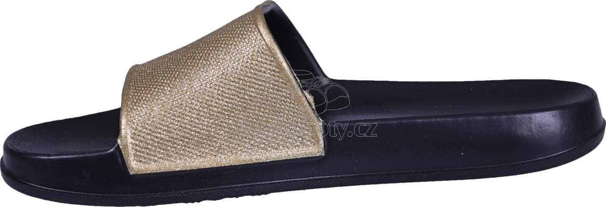 Dětské plážovky Coqui 7082 Black/Gold Glitter Velikost: 36 - náhled 2