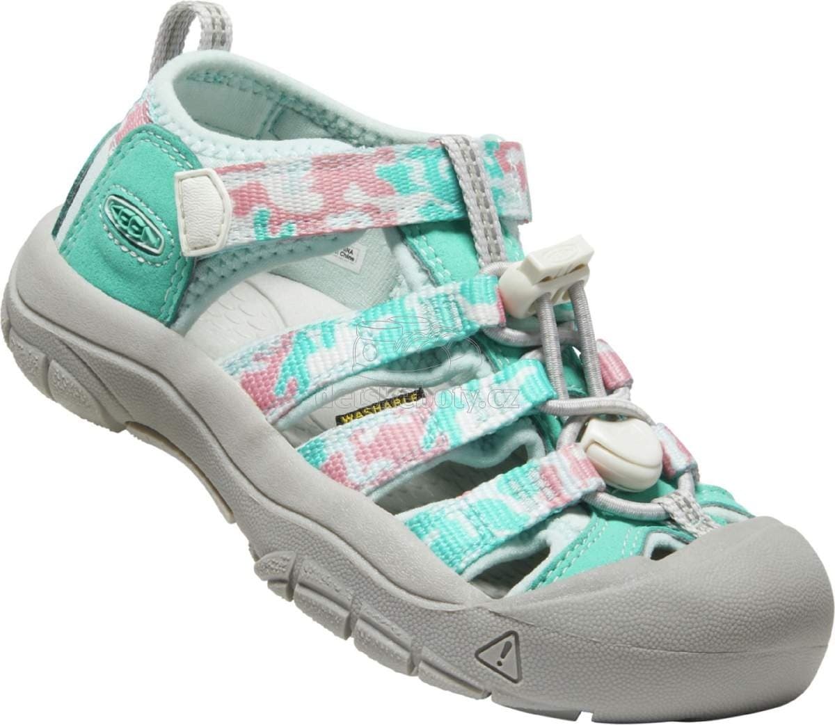 Dětské sandály Keen NEWPORT H2 CHILDREN camo/pink icing Velikost: 29 - náhled 1