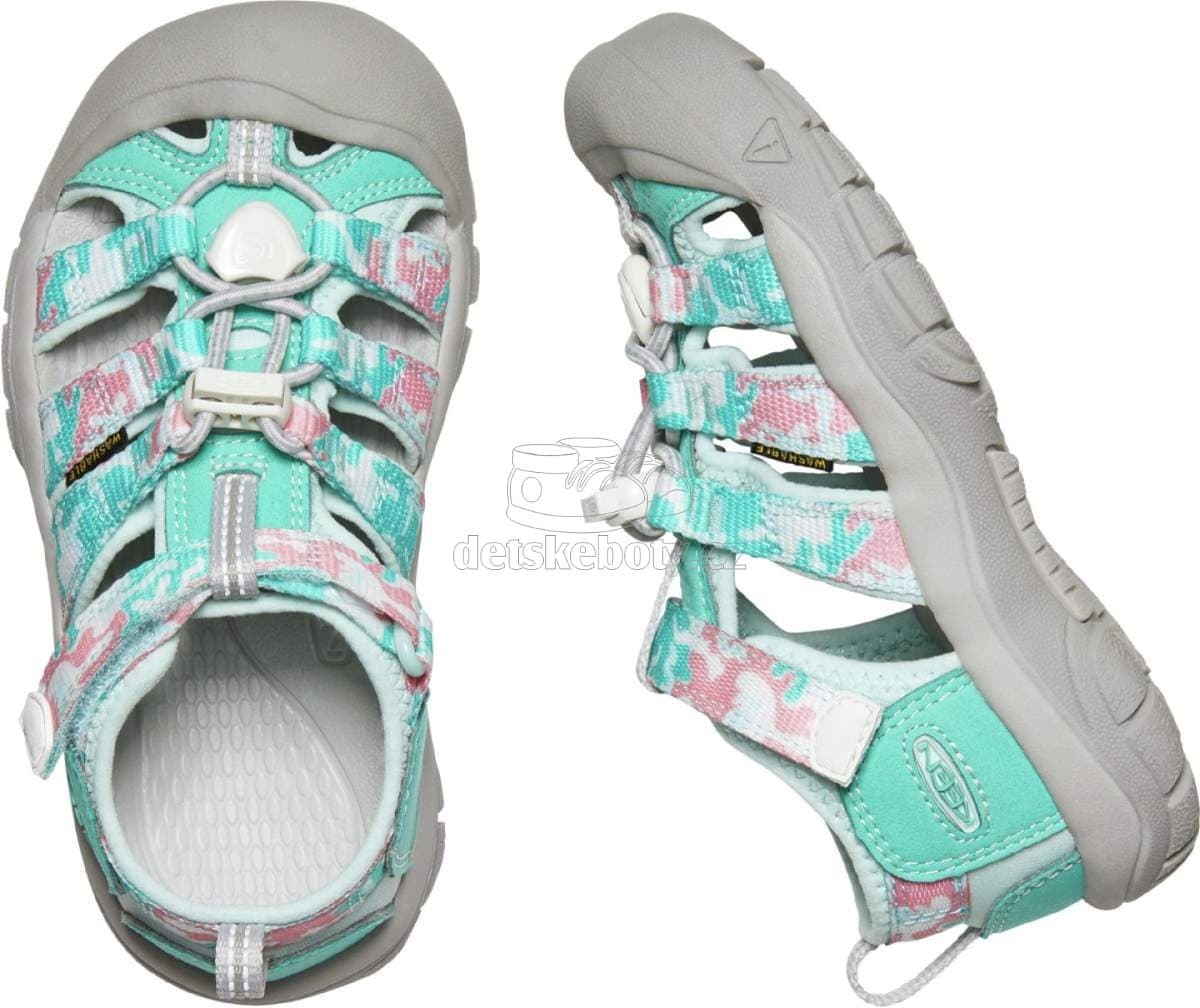 Dětské sandály Keen NEWPORT H2 CHILDREN camo/pink icing Velikost: 29 - náhled 3