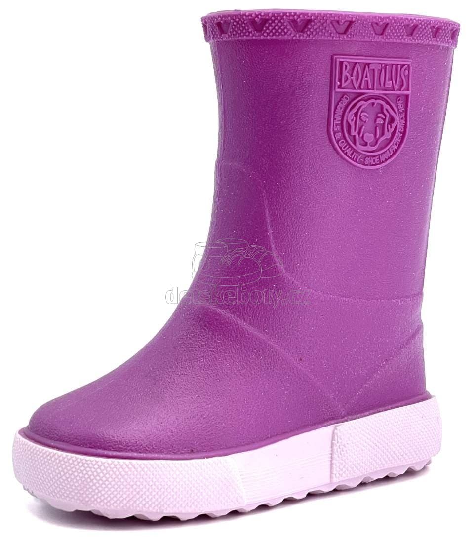 Dětské holinky Boatilus Nautic fuxia/růžová Velikost: 23 - náhled 1