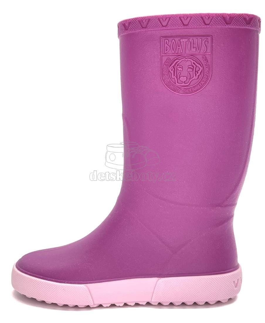 Dětské holinky Boatilus Nautic fuxia/růžová Velikost: 23 - náhled 3